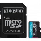 Card de memorie Kingston Micro SDXC Canvas GO Plus, 256GB, Clasa 10, UHS-I + Adaptor